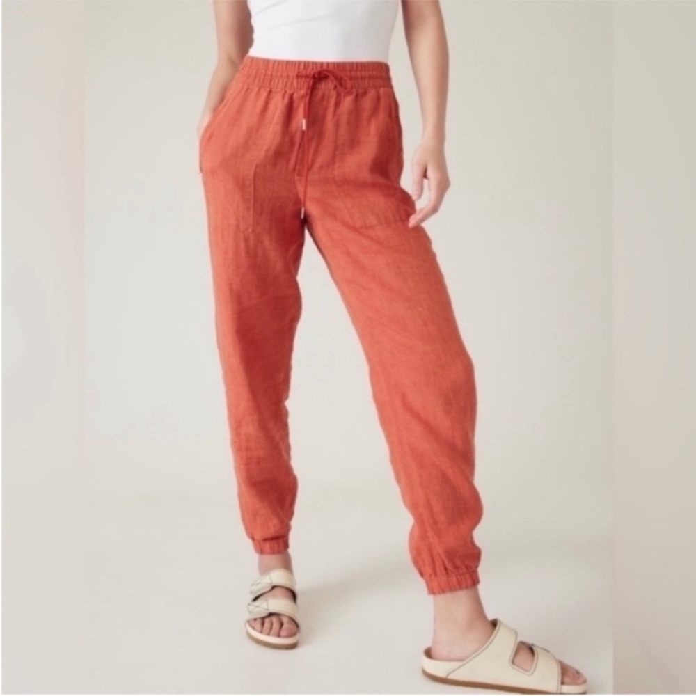 Athleta Orange Track Pants